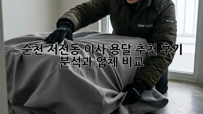 순천 저전동 이사 용달 추천: 후기 분석과 업체 비교