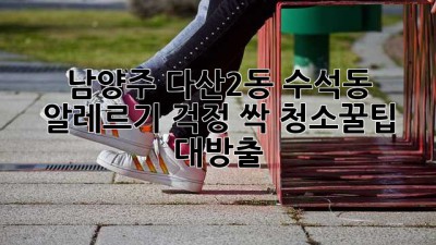 🏡 남양주 다산2동, 수석동 알레르기 걱정 싹! 청소꿀팁 대방출 🧹✨