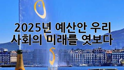 2025년 예산안: 우리 사회의 미래를 엿보다