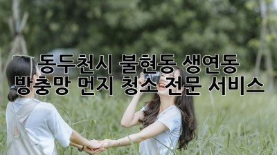 동두천시 불현동 생연동 방충망 먼지 청소 전문 서비스